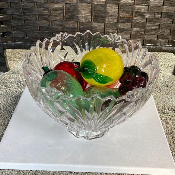 Vintage Large Crystal Bowl - Picture 2 of 10